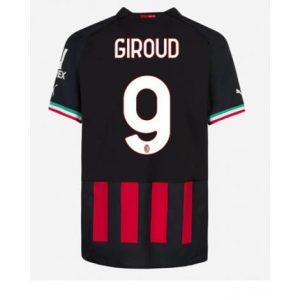 AC Milan Olivier Giroud #9 Thuis tenue Mensen 2022-23 Korte Mouw