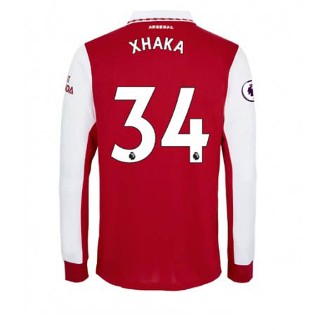 Arsenal Granit Xhaka #34 Thuis tenue Mensen 2022-23 Lange Mouw