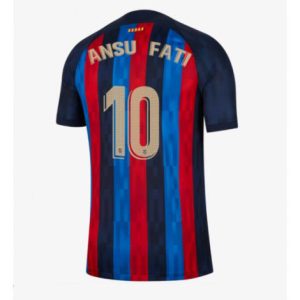 Barcelona Ansu Fati #10 Thuis tenue Mensen 2022-23 Korte Mouw