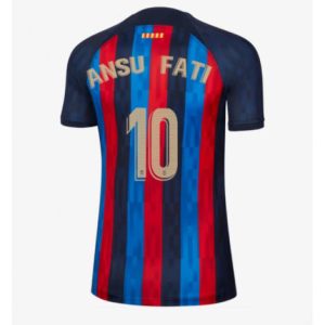 Dames Barcelona Ansu Fati #10 Thuis tenue 2022-23 Korte Mouw