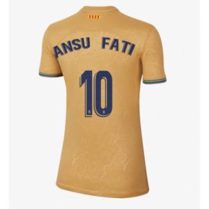 Dames Barcelona Ansu Fati #10 Uit tenue 2022-23 Korte Mouw
