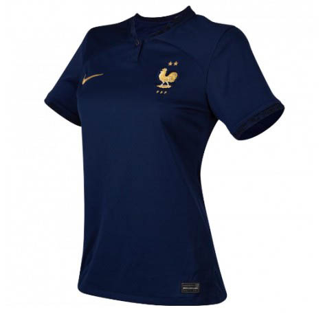 Dames Frankrijk Olivier Giroud #9 Thuis tenue WK 2022 Korte Mouw-1