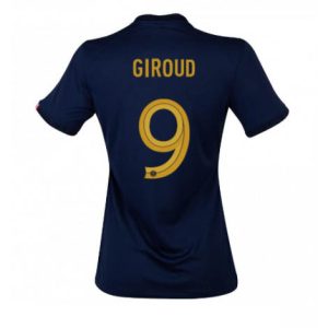 Dames Frankrijk Olivier Giroud #9 Thuis tenue WK 2022 Korte Mouw