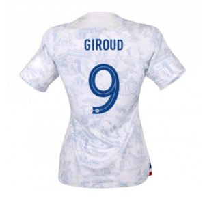 Dames Frankrijk Olivier Giroud #9 Uit tenue WK 2022 Korte Mouw