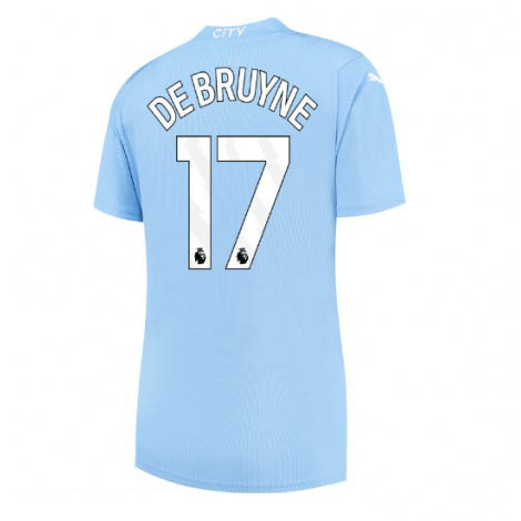 Dames Manchester City Kevin De Bruyne #17 Thuis tenue 2023-24 Korte Mouw