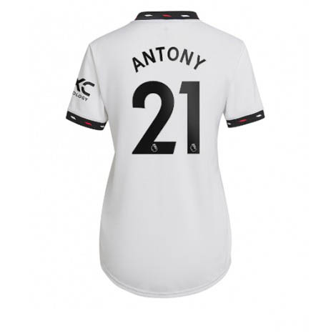 Dames Manchester United Antony #21 Uit tenue 2022-23 Korte Mouw