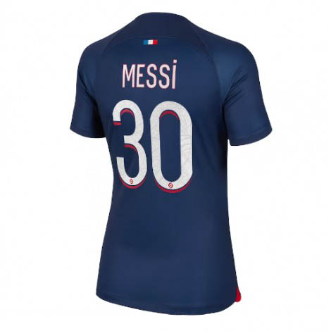 Dames Paris Saint-Germain Lionel Messi #30 Thuis tenue 2023-24 Korte Mouw