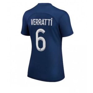 Dames Paris Saint-Germain Marco Verratti #6 Thuis tenue 2022-23 Korte Mouw