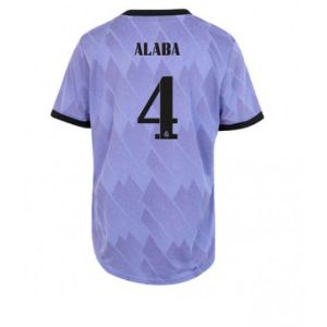 Dames Real Madrid David Alaba #4 Uit tenue 2022-23 Korte Mouw