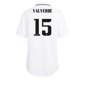 Dames Real Madrid Federico Valverde #15 Thuis tenue 2022-23 Korte Mouw