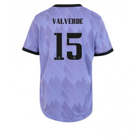 Dames Real Madrid Federico Valverde #15 Uit tenue 2022-23 Korte Mouw