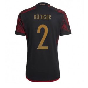 Duitsland Antonio Rudiger #2 Uit tenue Mensen WK 2022 Korte Mouw
