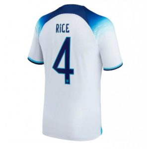 Engeland Declan Rice #4 Thuis tenue Mensen WK 2022 Korte Mouw