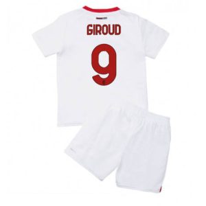 Kids AC Milan Olivier Giroud #9 Uit tenue 2022-23 Korte Mouw (+ Korte broeken)