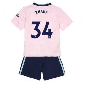 Kids Arsenal Granit Xhaka #34 Derde tenue 2022-23 Korte Mouw (+ Korte broeken)
