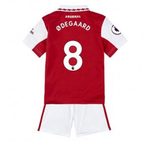 Kids Arsenal Martin Odegaard #8 Thuis tenue 2022-23 Korte Mouw (+ Korte broeken)