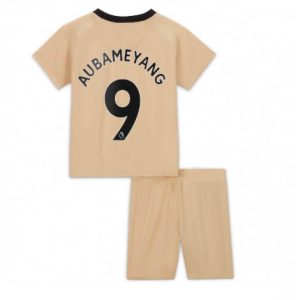 Kids Chelsea Aubameyang #9 Derde tenue 2022-23 Korte Mouw (+ Korte broeken)