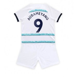 Kids Chelsea Aubameyang #9 Uit tenue 2022-23 Korte Mouw (+ Korte broeken)