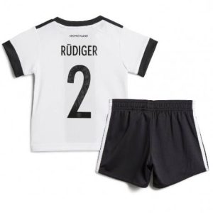 Kids Duitsland Antonio Rudiger #2 Thuis tenue WK 2022 Korte Mouw (+ Korte broeken)