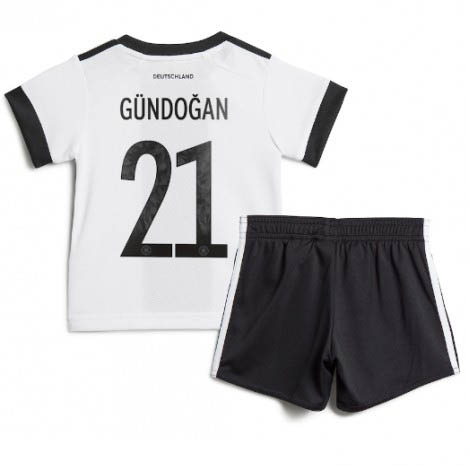 Kids Duitsland Ilkay Gundogan #21 Thuis tenue WK 2022 Korte Mouw (+ Korte broeken)