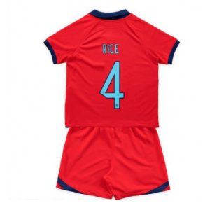 Kids Engeland Declan Rice #4 Uit tenue WK 2022 Korte Mouw (+ Korte broeken)