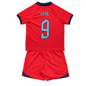 Kids Engeland Harry Kane #9 Uit tenue WK 2022 Korte Mouw (+ Korte broeken)