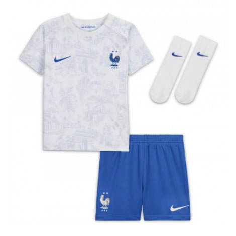 Kids Frankrijk Olivier Giroud #9 Uit tenue WK 2022 Korte Mouw (+ Korte broeken)-1