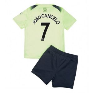 Kids Manchester City Joao Cancelo #7 Derde tenue 2022-23 Korte Mouw (+ Korte broeken)