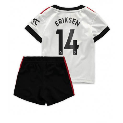 Kids Manchester United Christian Eriksen #14 Uit tenue 2022-23 Korte Mouw (+ Korte broeken)