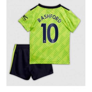 Kids Manchester United Marcus Rashford #10 Derde tenue 2022-23 Korte Mouw (+ Korte broeken)