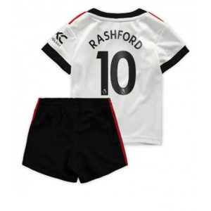 Kids Manchester United Marcus Rashford #10 Uit tenue 2022-23 Korte Mouw (+ Korte broeken)