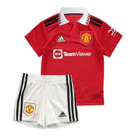 Kids Manchester United Victor Lindelof #2 Thuis tenue 2022-23 Korte Mouw (+ Korte broeken)-1