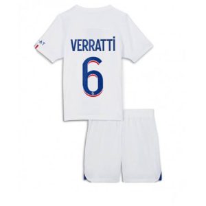 Kids Paris Saint-Germain Marco Verratti #6 Derde tenue 2022-23 Korte Mouw (+ Korte broeken)