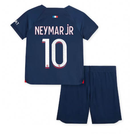Kids Paris Saint-Germain Neymar Jr #10 Thuis tenue 2023-24 Korte Mouw (+ Korte broeken)