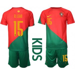 Kids Portugal Rafael Leao #15 Thuis tenue WK 2022 Korte Mouw (+ Korte broeken)