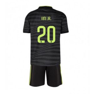 Kids Real Madrid Vinicius Junior #20 Derde tenue 2022-23 Korte Mouw (+ Korte broeken)