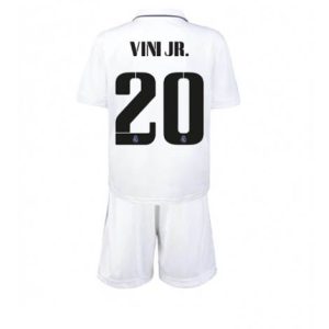 Kids Real Madrid Vinicius Junior #20 Thuis tenue 2022-23 Korte Mouw (+ Korte broeken)