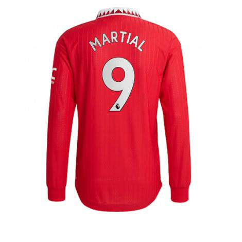 Manchester United Anthony Martial #9 Thuis tenue Mensen 2022-23 Lange Mouw