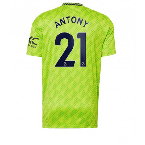Manchester United Antony #21 Derde tenue Mensen 2022-23 Korte Mouw