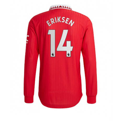 Manchester United Christian Eriksen #14 Thuis tenue Mensen 2022-23 Lange Mouw