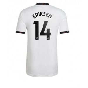 Manchester United Christian Eriksen #14 Uit tenue Mensen 2022-23 Korte Mouw
