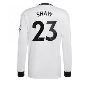 Manchester United Luke Shaw #23 Uit tenue Mensen 2022-23 Lange Mouw
