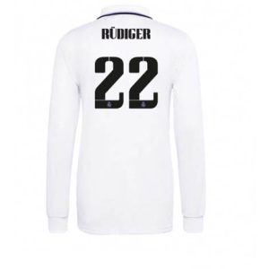 Real Madrid Antonio Rudiger #22 Thuis tenue Mensen 2022-23 Lange Mouw