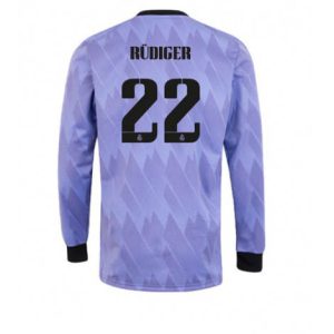 Real Madrid Antonio Rudiger #22 Uit tenue Mensen 2022-23 Lange Mouw