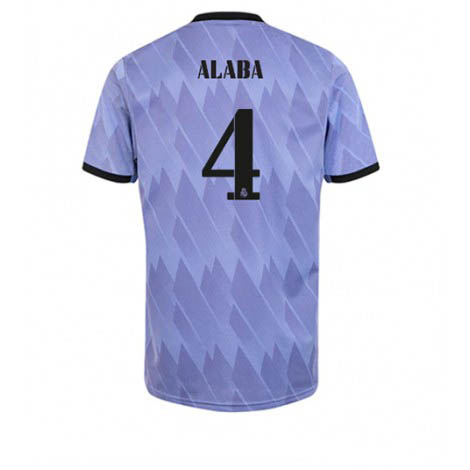 Real Madrid David Alaba #4 Uit tenue Mensen 2022-23 Korte Mouw