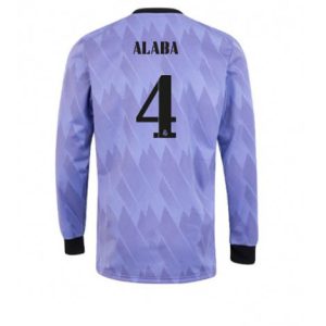 Real Madrid David Alaba #4 Uit tenue Mensen 2022-23 Lange Mouw