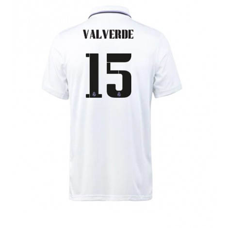 Real Madrid Federico Valverde #15 Thuis tenue Mensen 2022-23 Korte Mouw