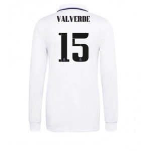 Real Madrid Federico Valverde #15 Thuis tenue Mensen 2022-23 Lange Mouw