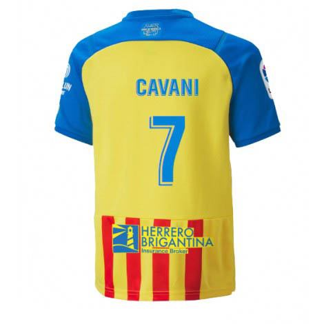 Valencia Edinson Cavani #7 Derde tenue Mensen 2022-23 Korte Mouw