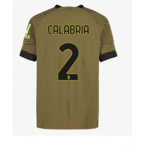AC Milan Davide Calabria #2 Derde tenue Mensen 2022-23 Korte Mouw